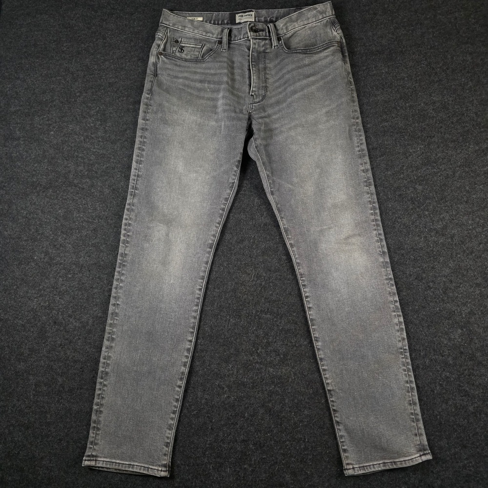 Todd Snyder Slim Fit Grey Denim Jeans Faded Wash Pants Men's 29x32 (Fits 32x30)
